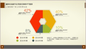 最新時尚扁平化5色歐式商務(wù)PPT圖表TJ000117