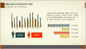 最新時尚扁平化5色歐式商務PPT圖表TJ000003