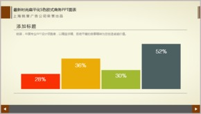 最新時尚扁平化5色歐式商務PPT圖表TJ000064