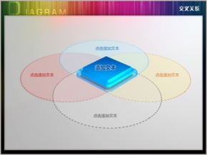 水晶一方四圓擴散關系PPT圖表