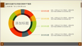 最新時尚扁平化5色歐式商務(wù)PPT圖表TJ000046