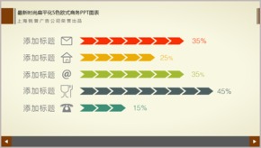 最新時尚扁平化5色歐式商務(wù)PPT圖表TJ000139