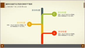 最新時尚扁平化5色歐式商務PPT圖表TJ000186