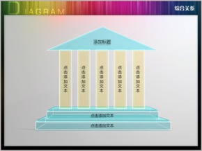 房屋立柱樣式層級(jí)關(guān)系PPT圖表