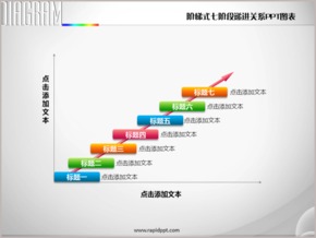 ppt阶梯式图表