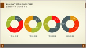 最新時尚扁平化5色歐式商務PPT圖表TJ000014