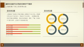 最新時尚扁平化5色歐式商務(wù)PPT圖表TJ000062