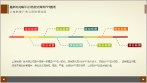 最新時尚扁平化5色歐式商務PPT圖表TJ000044