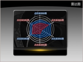 酷黑水晶時尚質(zhì)感雷達圖PPT圖表