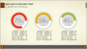 最新時(shí)尚扁平化5色歐式商務(wù)PPT圖表TJ000120