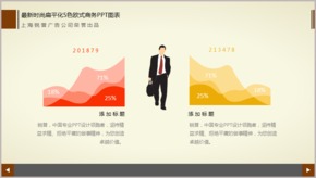 最新時(shí)尚扁平化5色歐式商務(wù)PPT圖表TJ000037