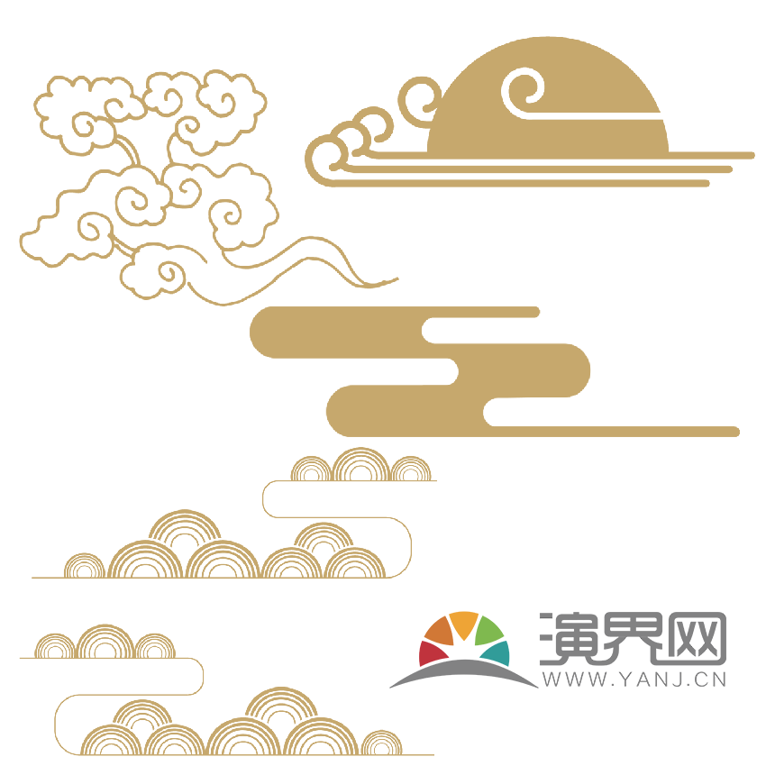 金色云紋6