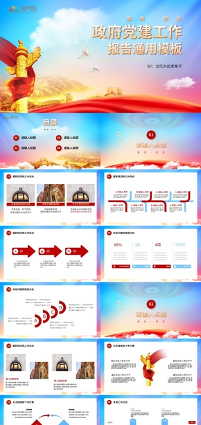 政府黨建工作報告通用模板