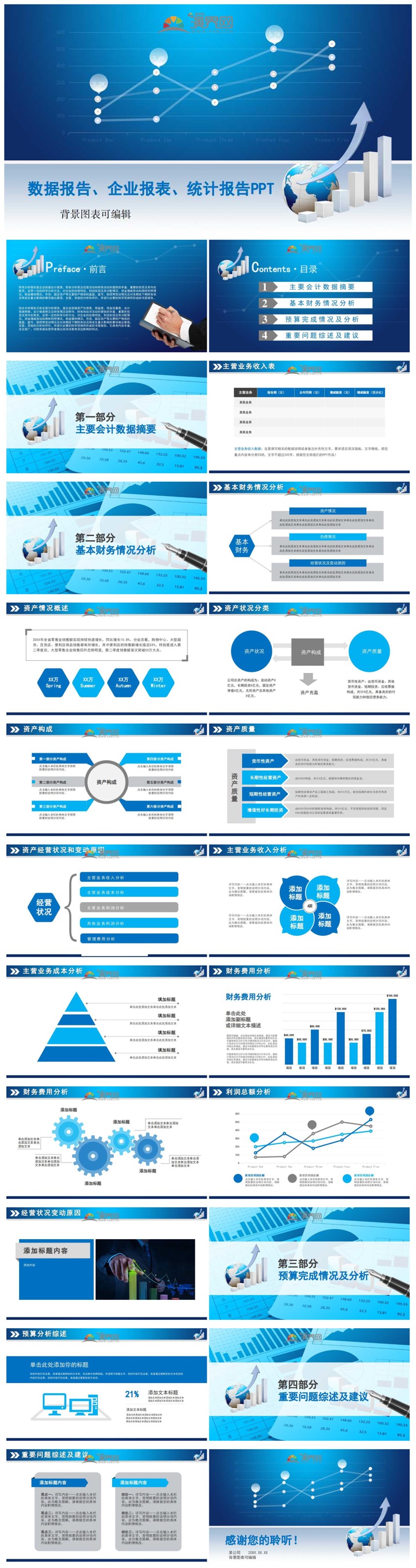 專業(yè)化數(shù)據(jù)報告、企業(yè)報表、統(tǒng)計報告PPT