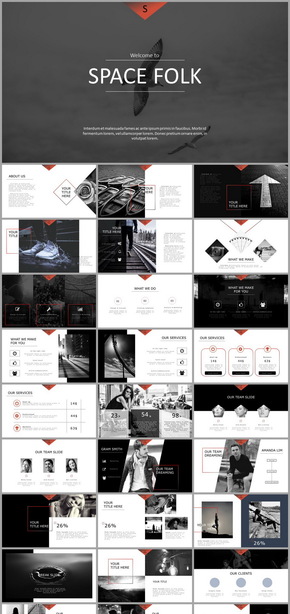 黑白質感格調(diào)文藝風創(chuàng)意PPT