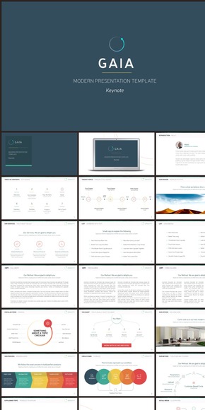 極致簡約細線風格keynote商務總結(jié)計劃書模板
