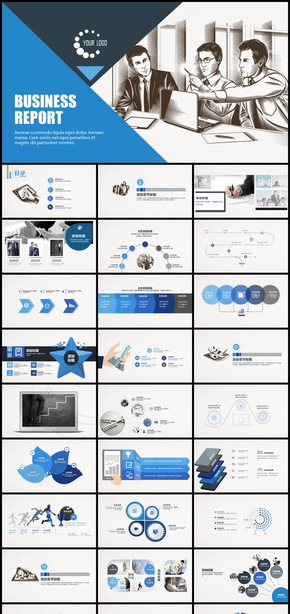 漫畫素描風(fēng)格創(chuàng)意商務(wù)個性PPT模板