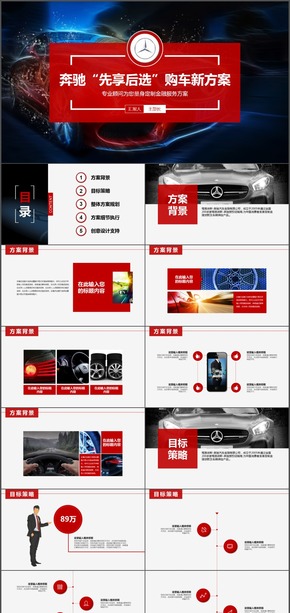 汽車金融房地產活動策劃PPT模板