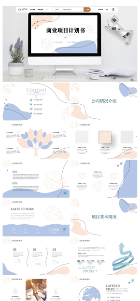 莫蘭迪風(fēng)格公司商業(yè)項(xiàng)目計劃書PPT模板