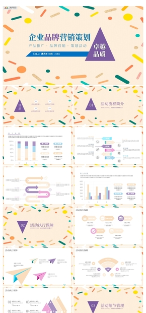 簡約創(chuàng)意企業(yè)品牌營銷策劃PPT模板