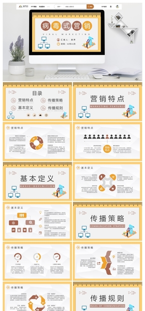病毒式营销名词解释说明营销策划PPT