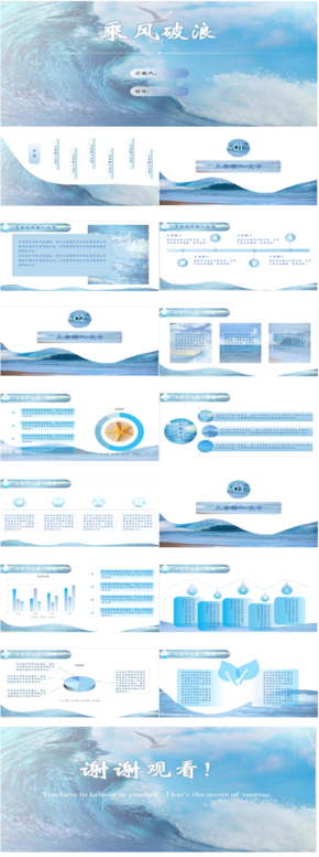 乘風(fēng)破浪商業(yè)計(jì)劃書PPT模板