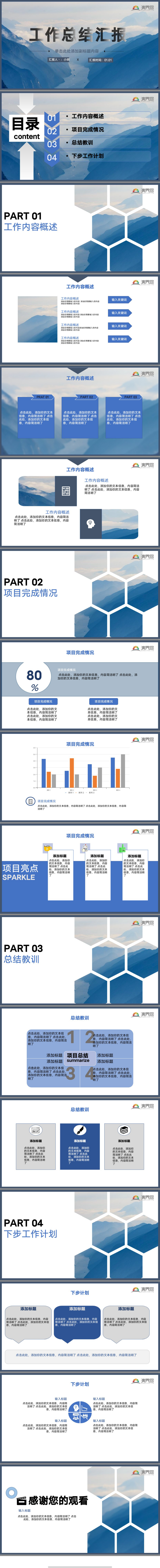 工作匯報(bào)PPT模板