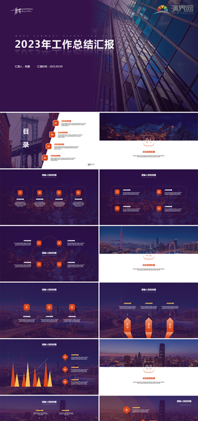 深色商務(wù)風(fēng)工作總結(jié)年終匯報PPT模板