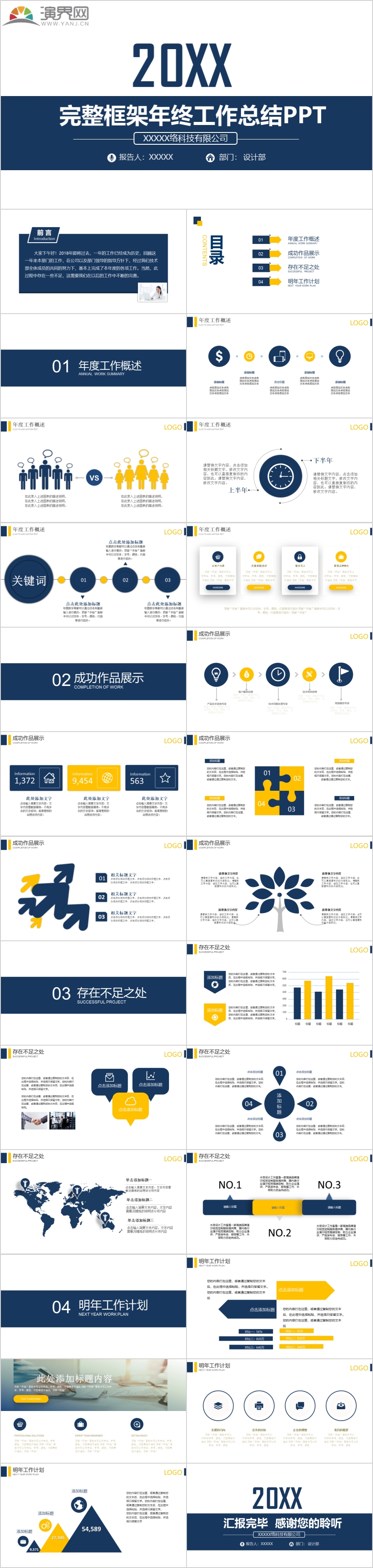 2023精選大氣年終工作總結(jié)工作匯報(bào)PPT模板