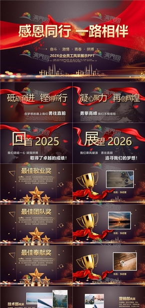 高端喜慶2025新年年會盛典員工表彰大會風(fēng)采展示年度榮譽(yù)盛典頒獎典禮.pptx