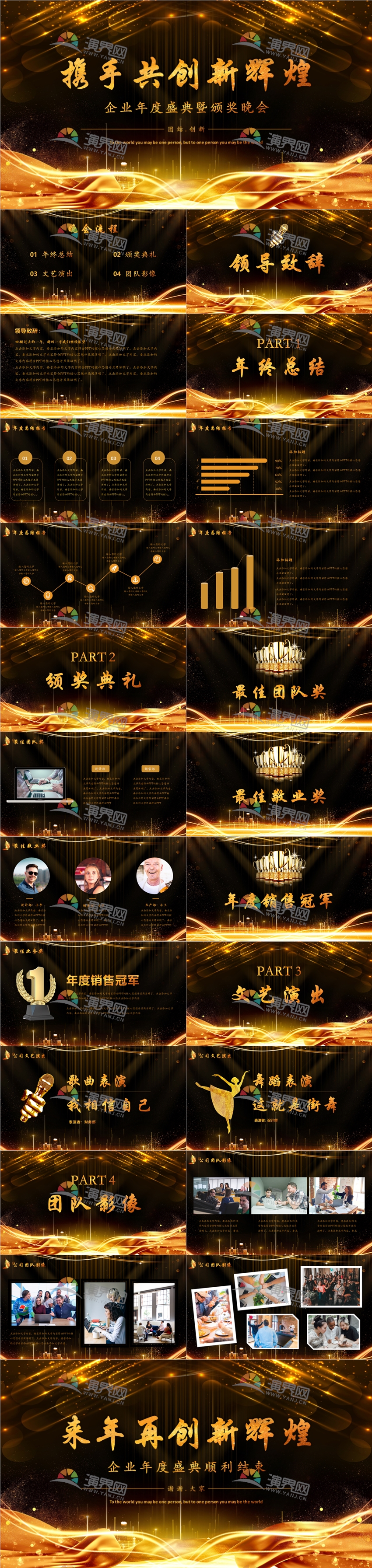 集團(tuán)公司年度新年年會(huì)員工表彰大會(huì)年度榮譽(yù)盛典PPT模板.pptx