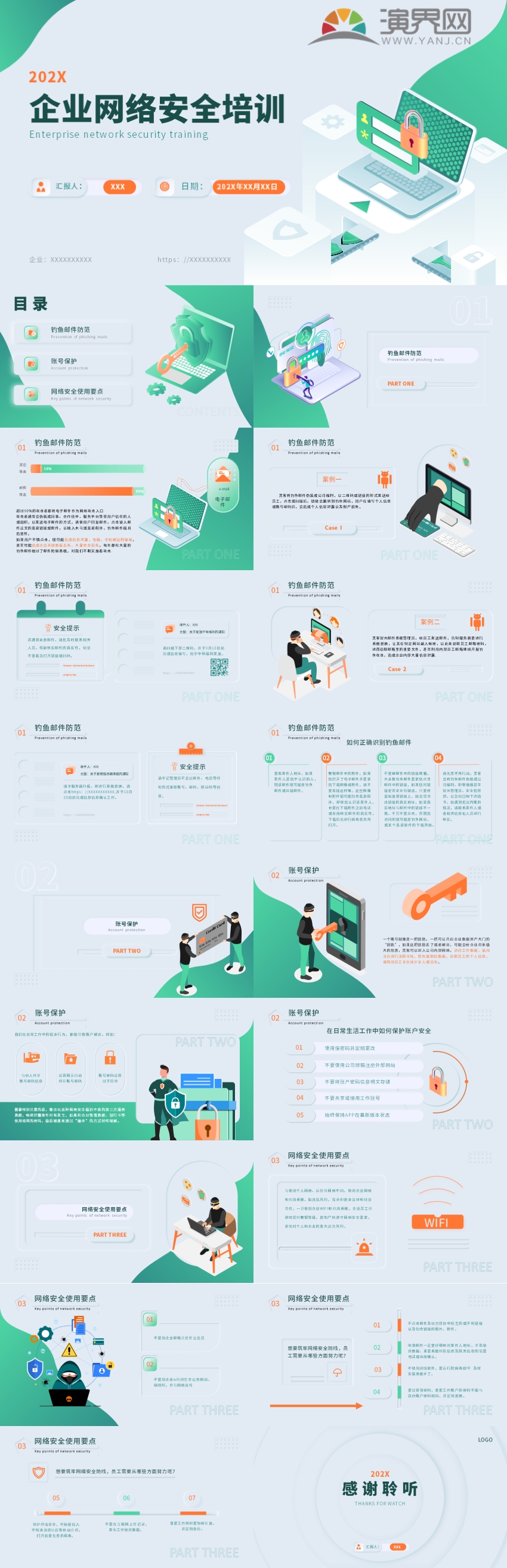 綠橙色-擬態(tài)風(fēng)網(wǎng)絡(luò)安全培訓(xùn)