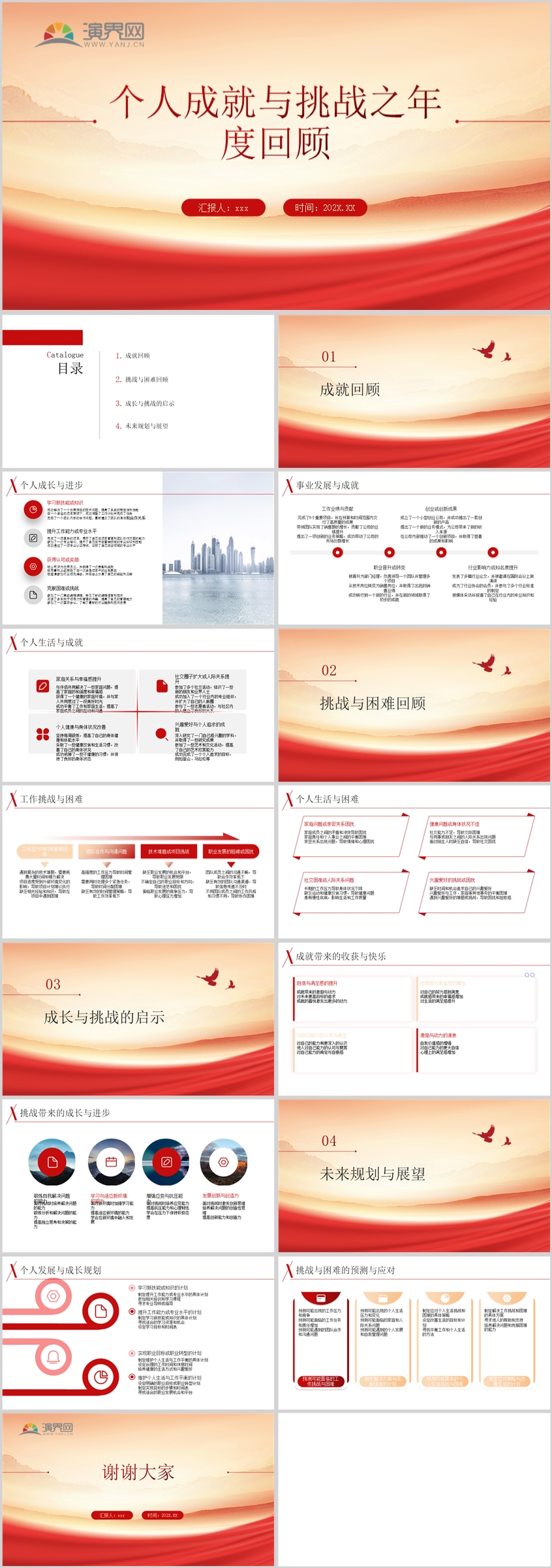 個人成就與挑戰(zhàn)之年度回顧