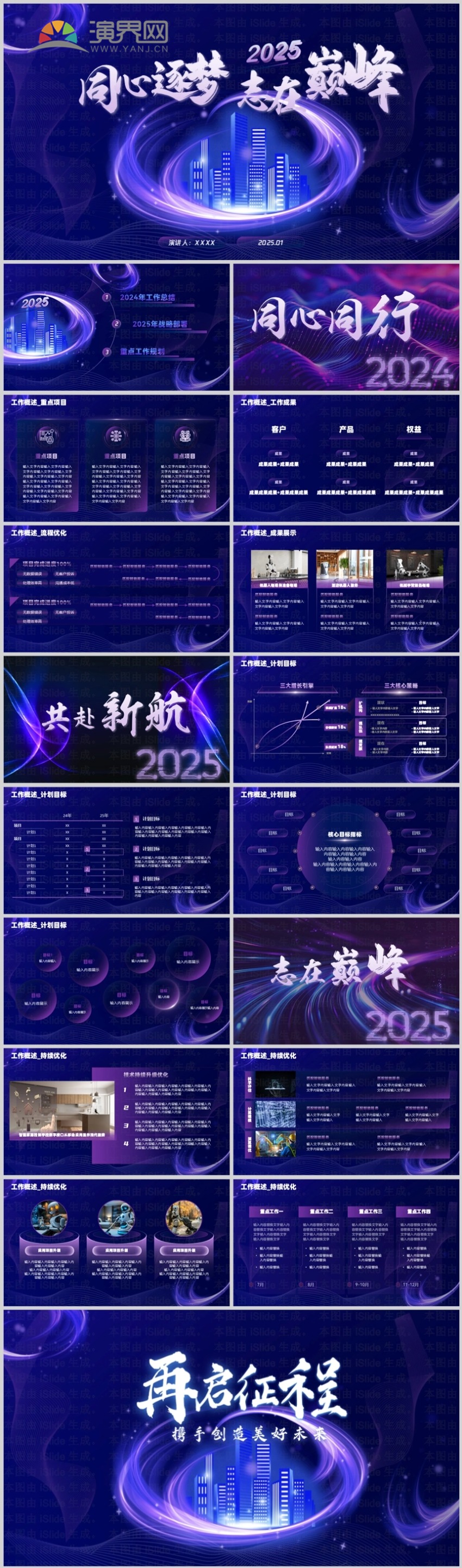 2025年年度會(huì)議戰(zhàn)略規(guī)劃工作計(jì)劃2024述職路演演講工作總結(jié)報(bào)告PPT模版