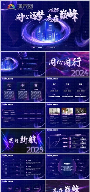 2025年年度會議戰(zhàn)略規(guī)劃工作計劃2024述職路演演講工作總結(jié)報告PPT模版