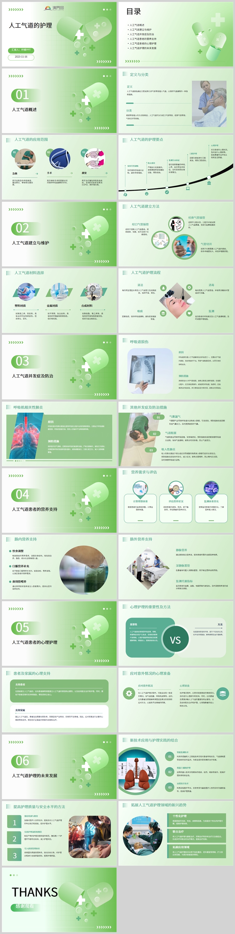 人工氣道的護(hù)理PPT模板