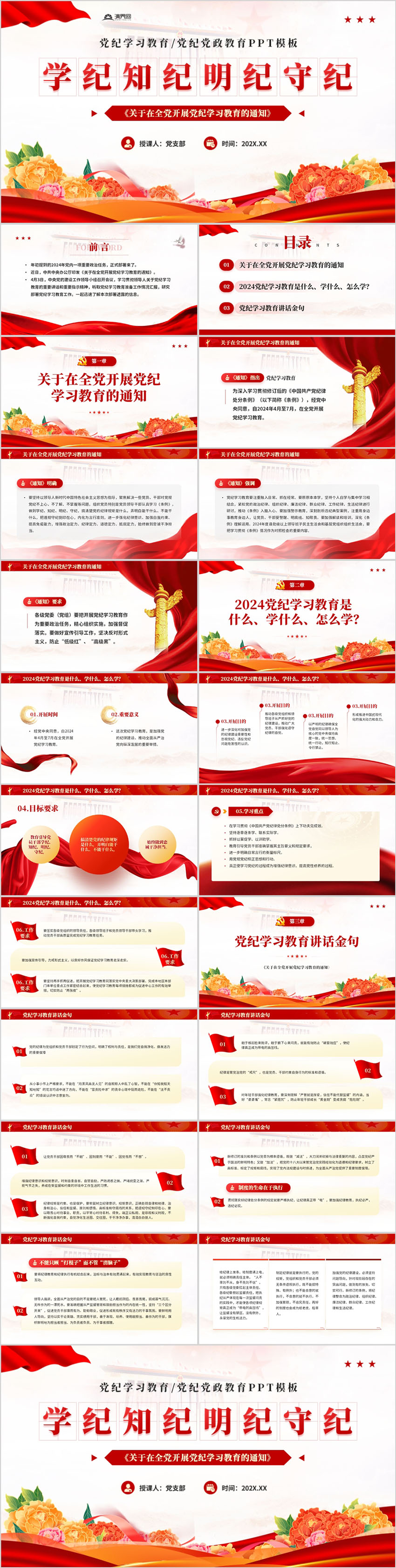 學(xué)紀(jì)知紀(jì)明紀(jì)守紀(jì)中國(guó)共產(chǎn)黨紀(jì)律處分條例學(xué)習(xí)PPT模板