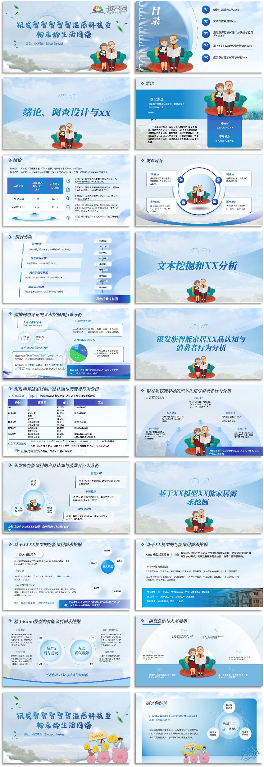 藍白高級感智能養(yǎng)老溫感科技重構(gòu)樂齡生活通用PPT
