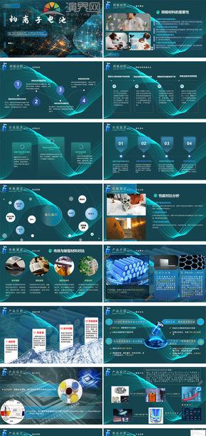  PPT template for advanced new energy products