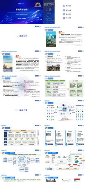 白色清新零距離幫幫團助農共富項目策劃PPT模板