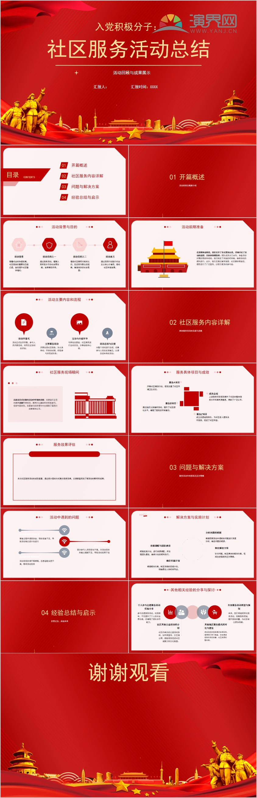 入黨積極分子：社區(qū)服務活動總結(jié)