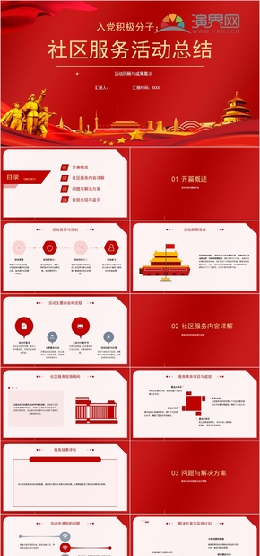 入黨積極分子：社區(qū)服務活動總結