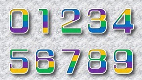 創(chuàng)意磨砂立體數(shù)字字母