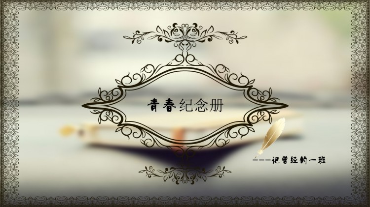 毕业季欧式青春纪念册模板