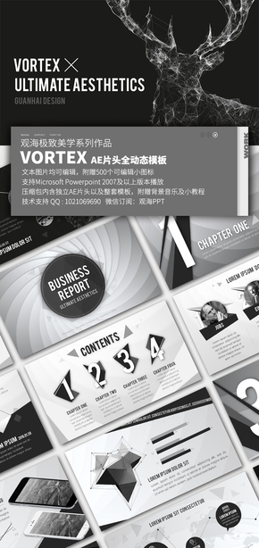 觀海極致美學(xué)系列【VORTEX】 極致動(dòng)畫/AE片頭