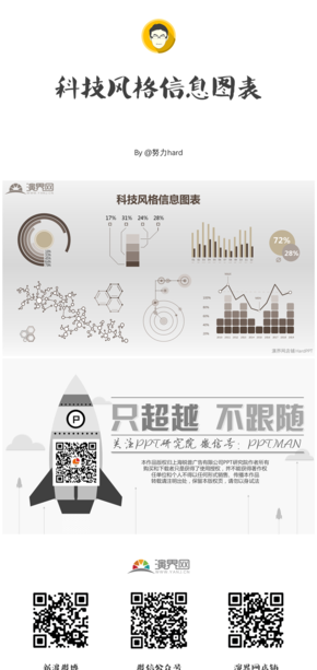 科技風格矢量信息圖表