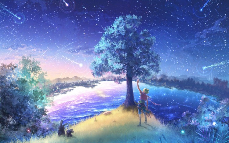 【图片分享计划】饿了的狮王_1145 梦幻星空 树木