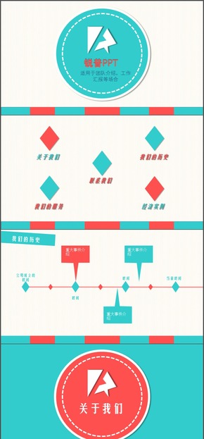 項(xiàng)目以及工作匯報(bào)，團(tuán)隊(duì)介紹模板