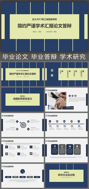 簡約嚴謹學術(shù)報告論文答辯畢業(yè)論文課題報告PPT