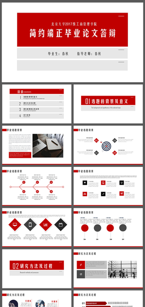 簡(jiǎn)約全面本科碩士博士研究生大學(xué)畢業(yè)論文答辯畢業(yè)論文PPT模板